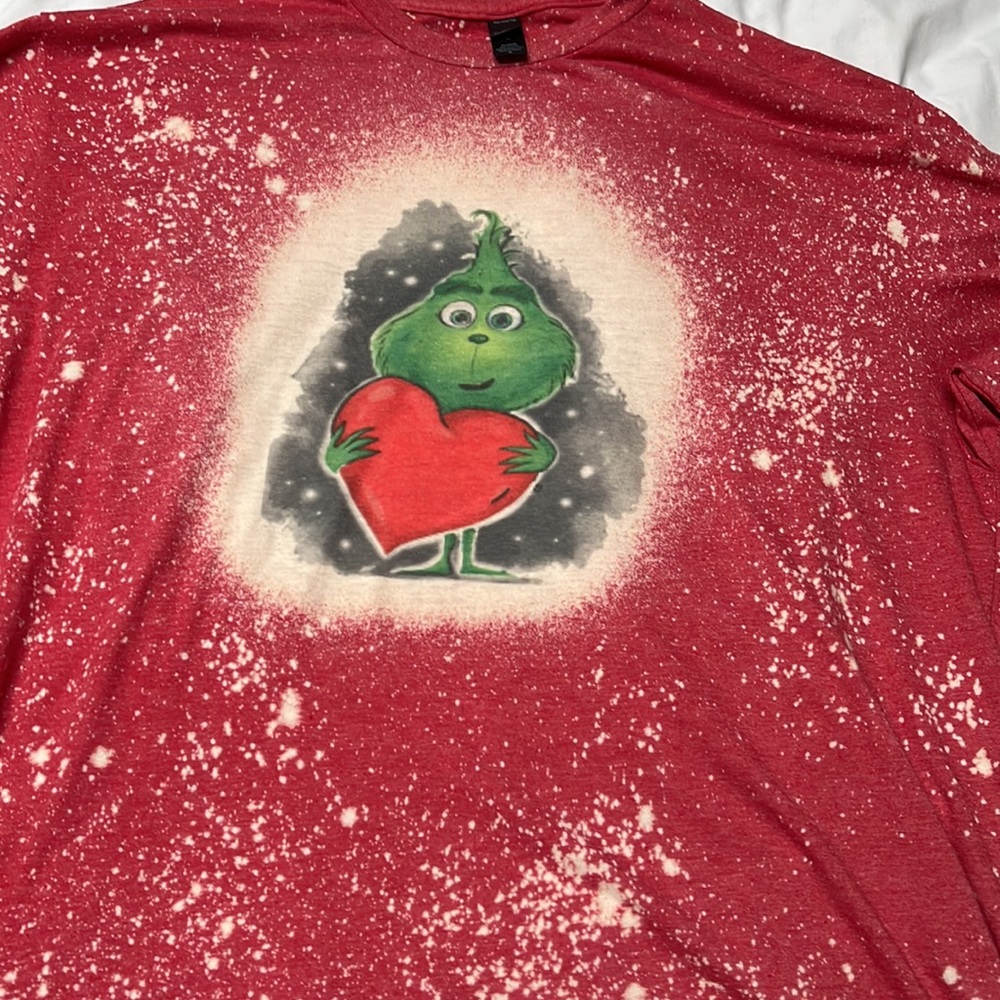 Baby Grinch Full Heart XL Long Sleeve Shirt - Picture 4 of 10